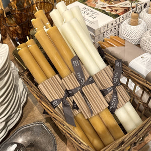 Natural Beeswax Church Taper Set