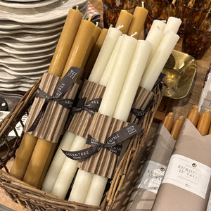 Cream Beeswax Church Taper Set