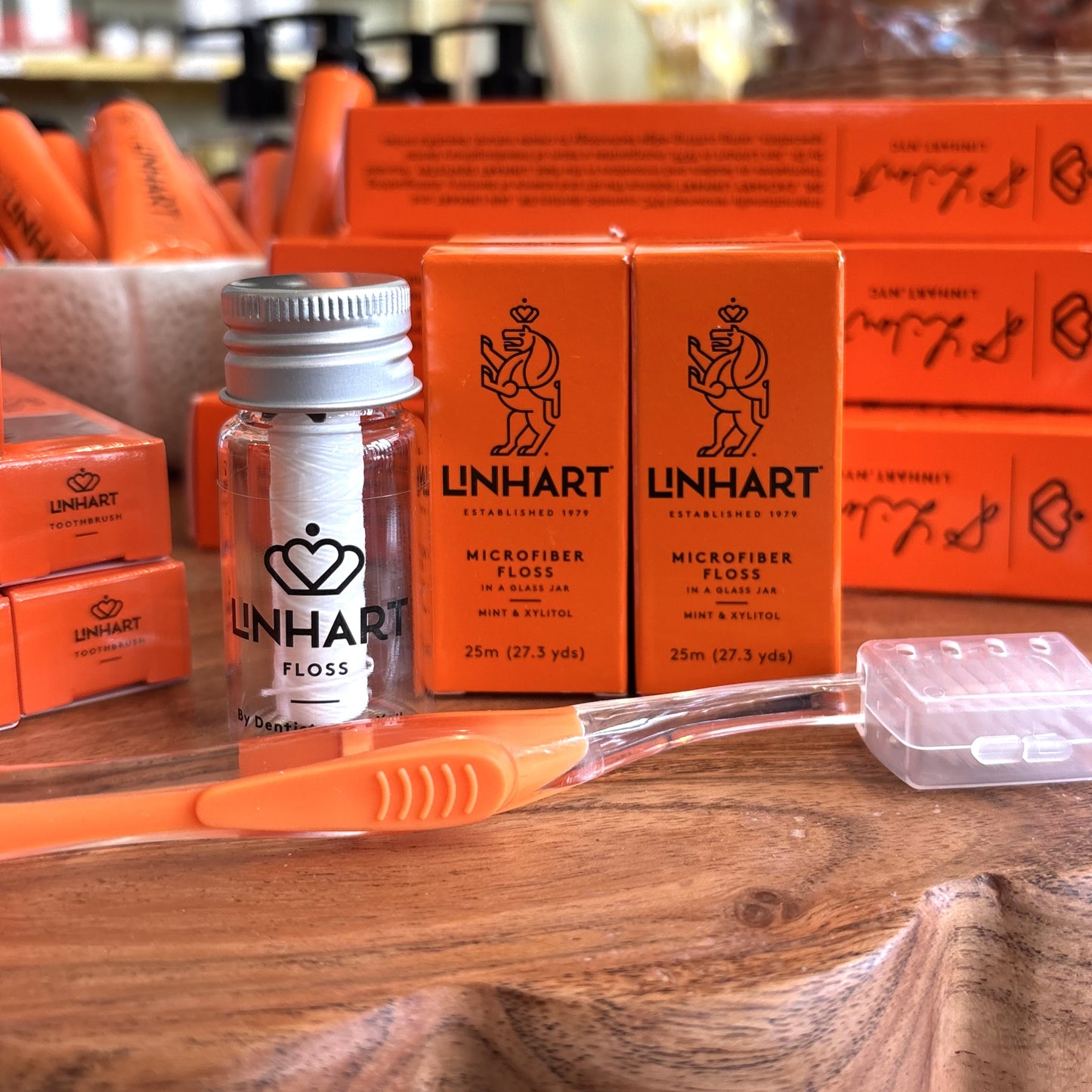 Microfiber Dental Floss in Glass Bottle