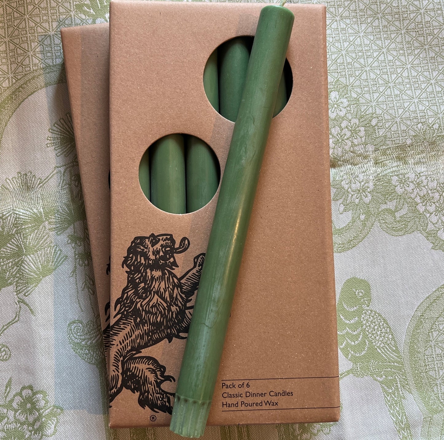 Emerald Green Dinner Taper Boxed Set