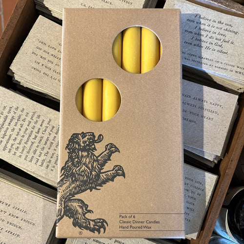 Bunting Yellow Dinner Taper Boxed Set