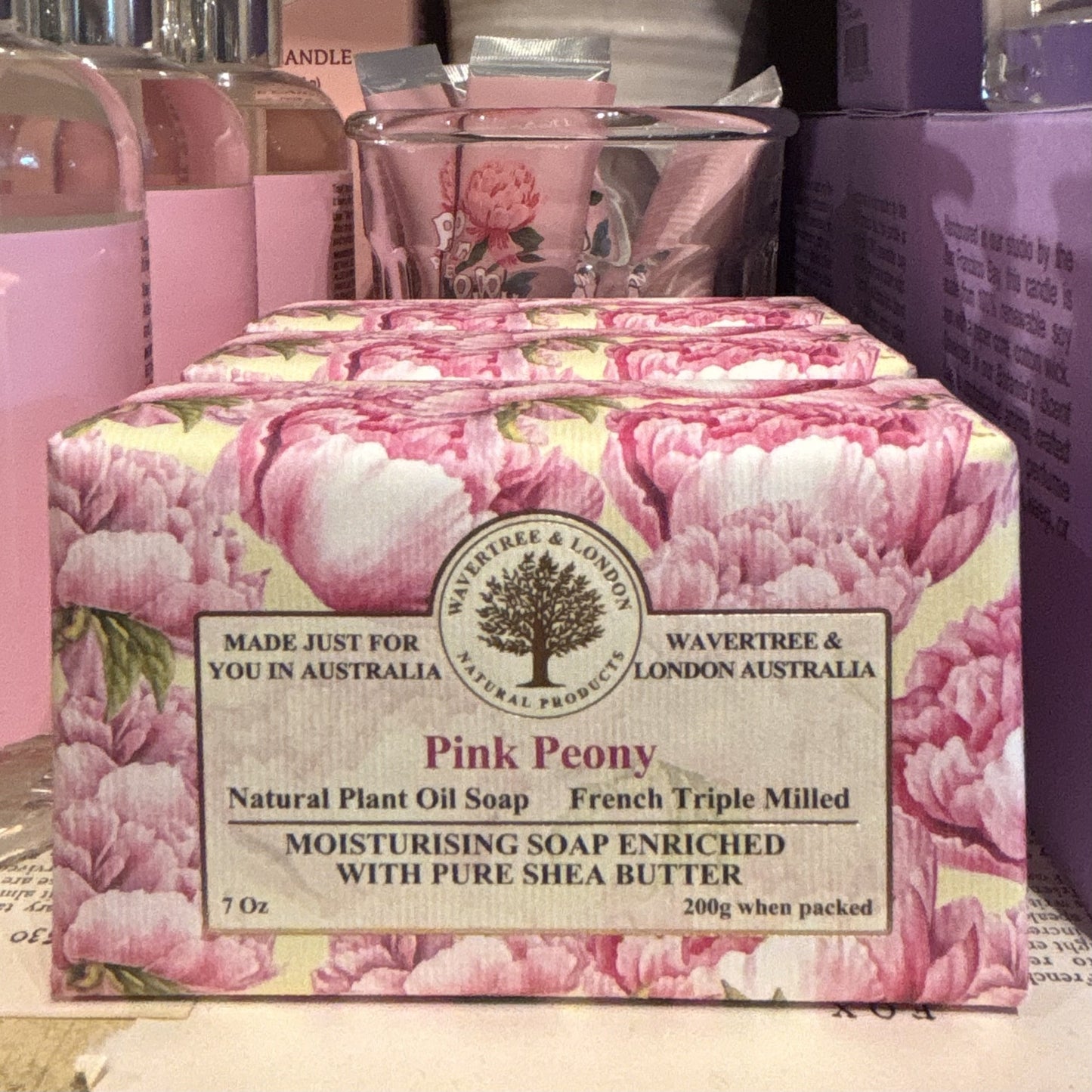 Pink Peony Soap Bar