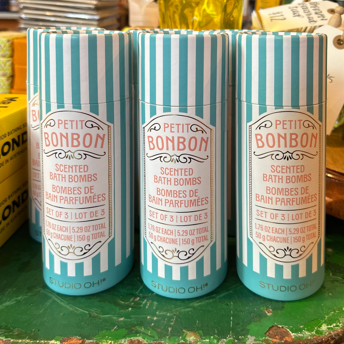 Teal Sparking Citrus Petit Bonbon Bath Bombs