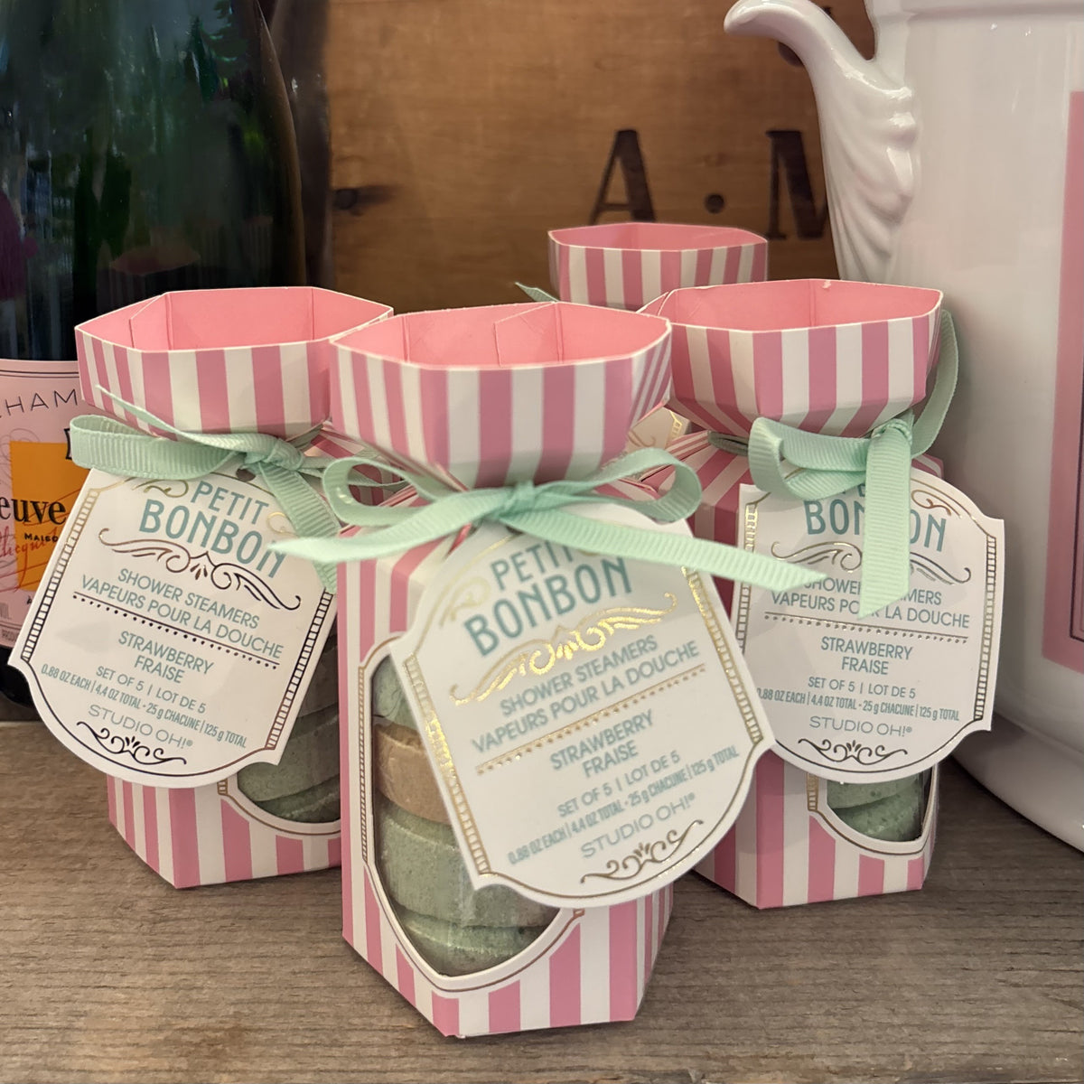 Pink Strawberry Petit Bonbon Shower Steamer