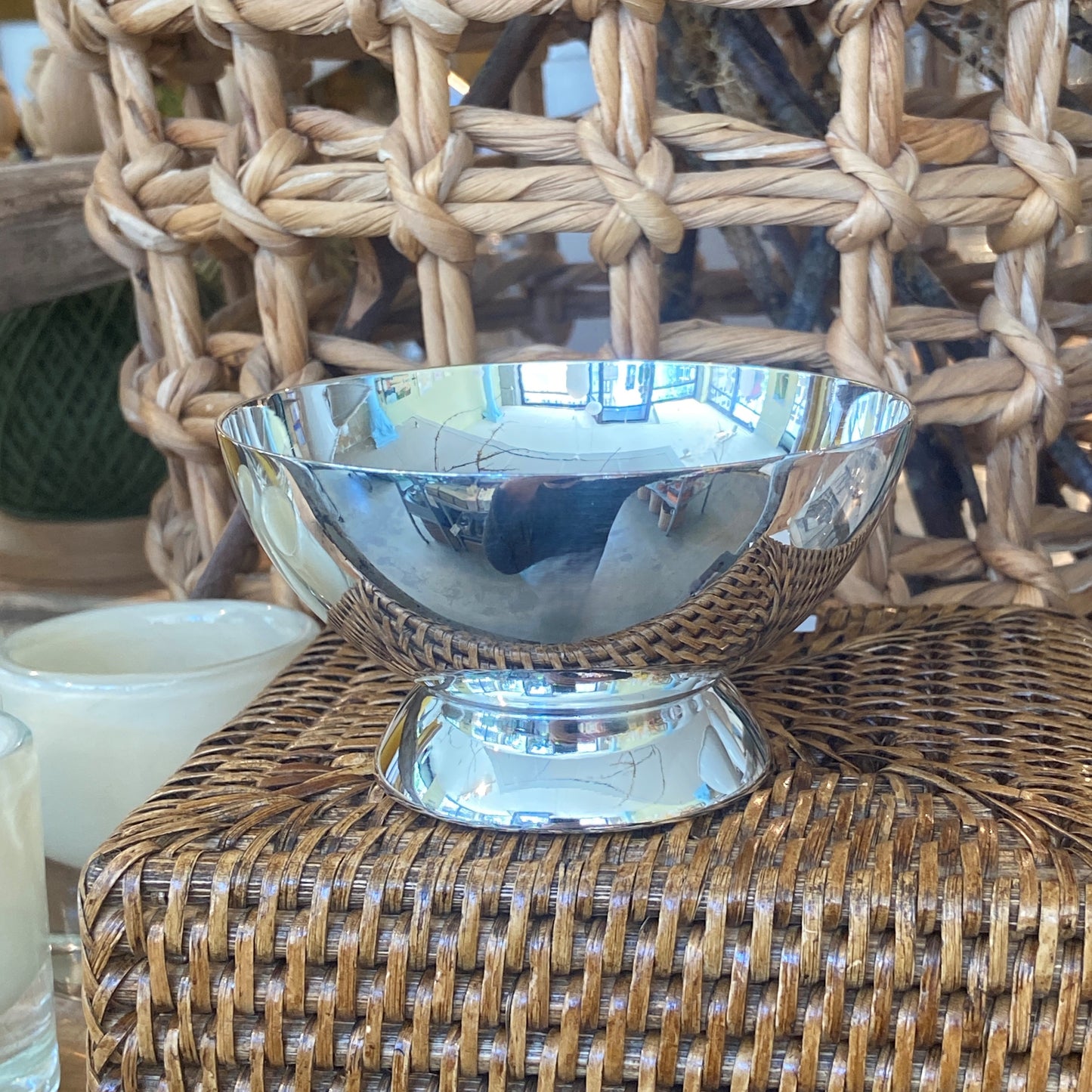 Vintage Hotel Silver Footed Sorbet Bowl by Elkington & Co Silversmiths