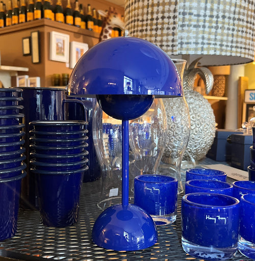 Cobalt Blue Flowerpot Table Lamp