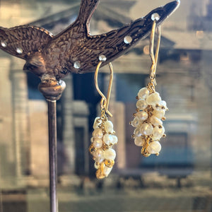 Keishi Pearl Seed Pod Earrings