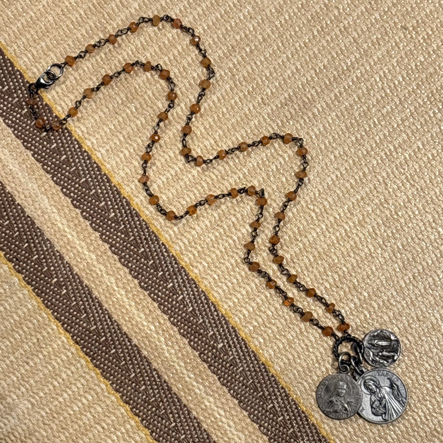 Carnelian Vintage Charm Necklace