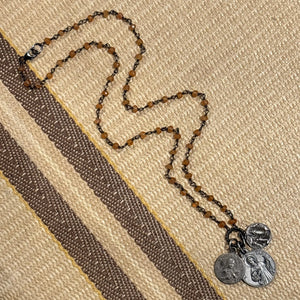 Carnelian Vintage Charm Necklace