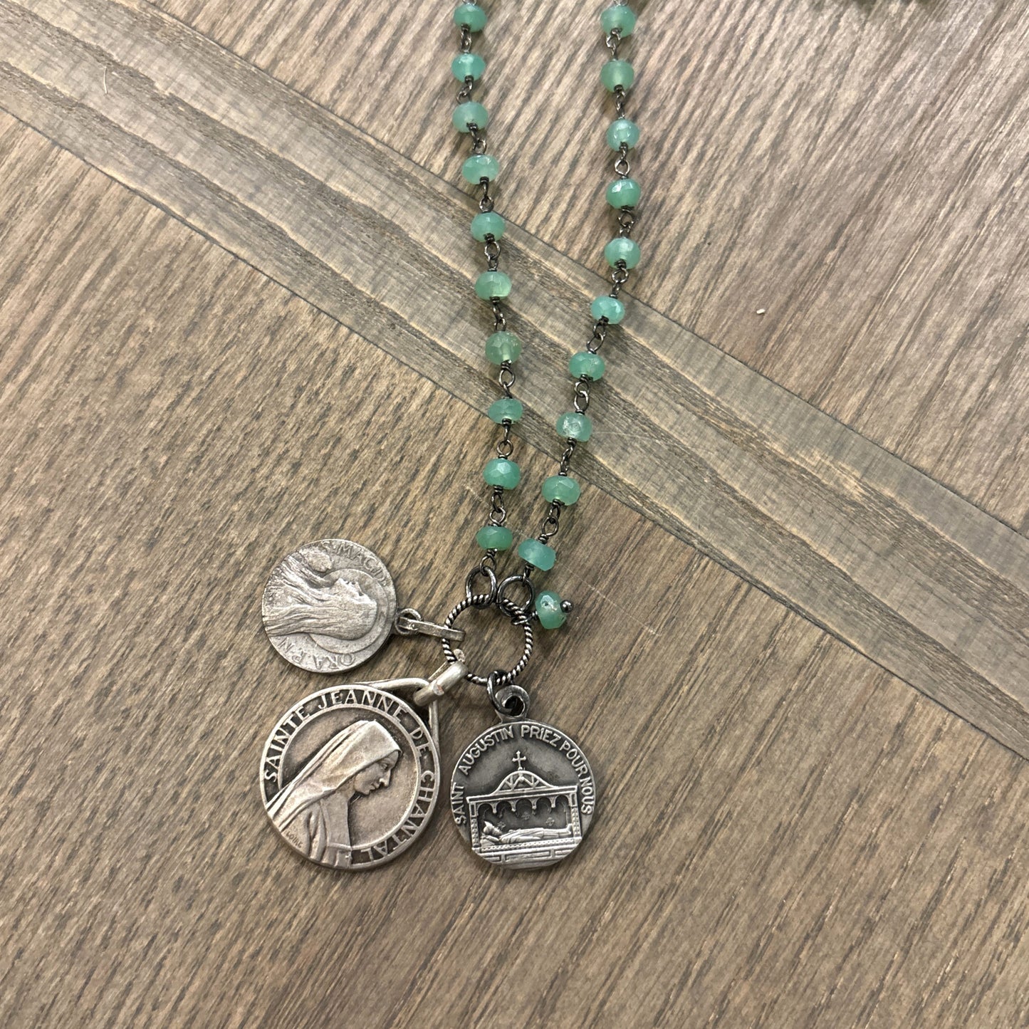 Aventurine Vintage Charm Necklace