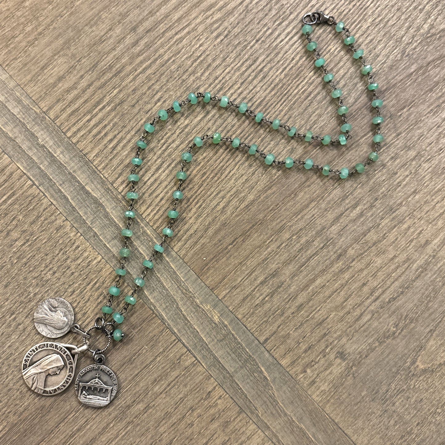 Aventurine Vintage Charm Necklace
