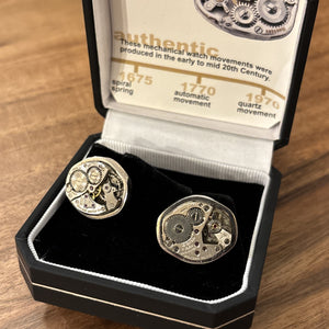 Hexigonal Watch Movement Cufflinks #1