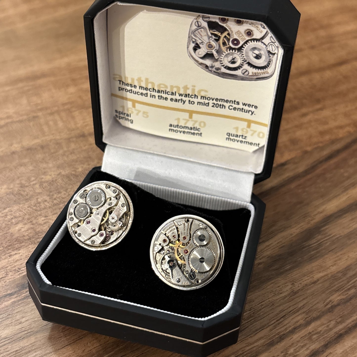 Round Watch Movement Cufflinks #2