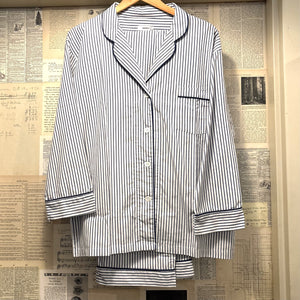 Amboise Navy Stripe Pajama Set, Medium