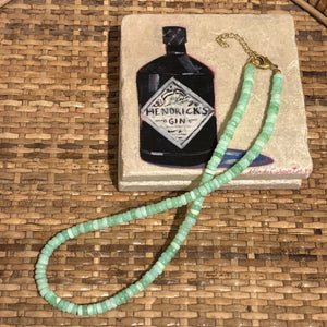 Green Opal Beaded Necklace