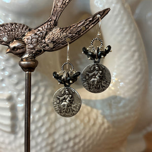 Pyrite Vintage Charm Earrings