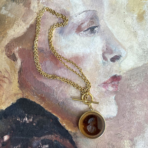 Apricot Intaglio Convertible Necklace