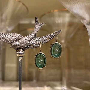 Seafoam Intaglio Earrings