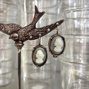 Cloud Cameo Earrings