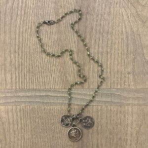 Peridot Vintage Charm Necklace