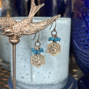 Aventurine Vintage Charm Earrings
