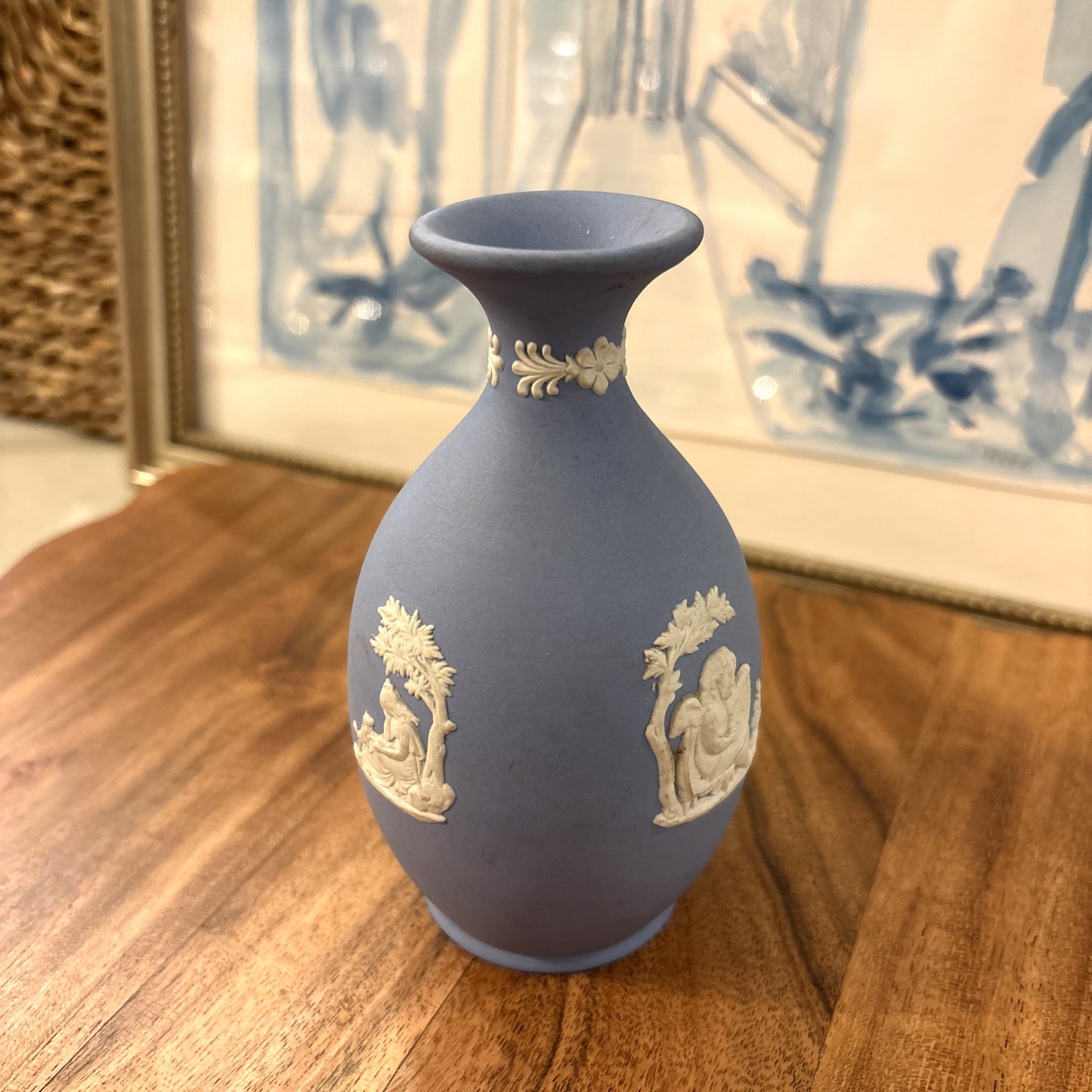 Vintage Wedgwood Single Stem Vase No. 02, Blue