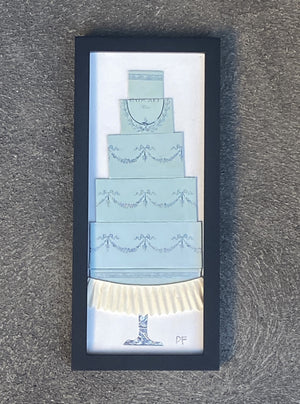 Blue & Silver Cake by Denise Fiedler