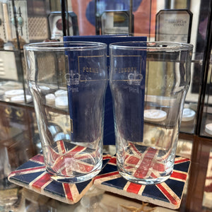 Crown Pint Glass