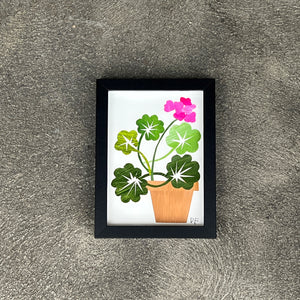 Pink Geranium by Denise Fiedler