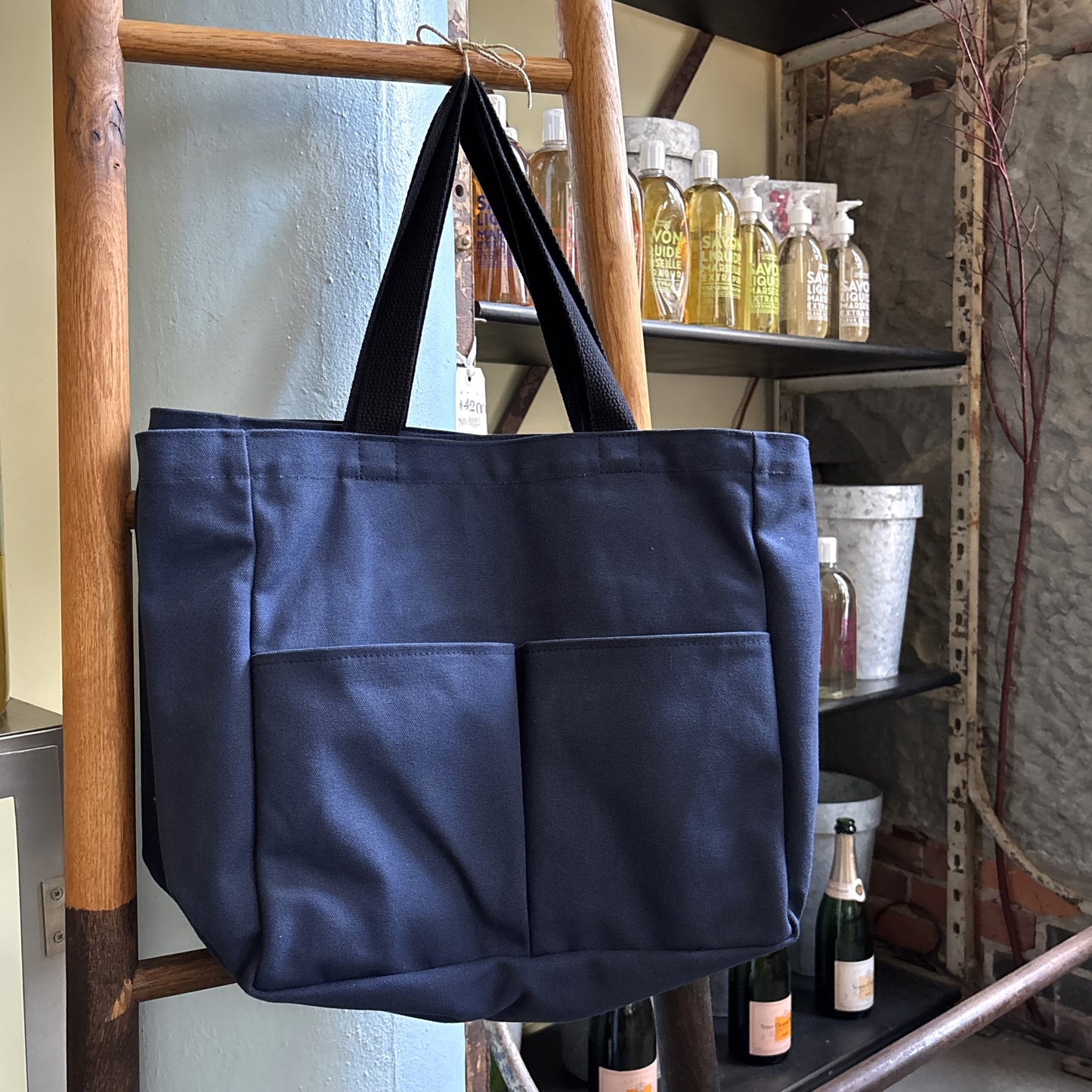 Navy Tote