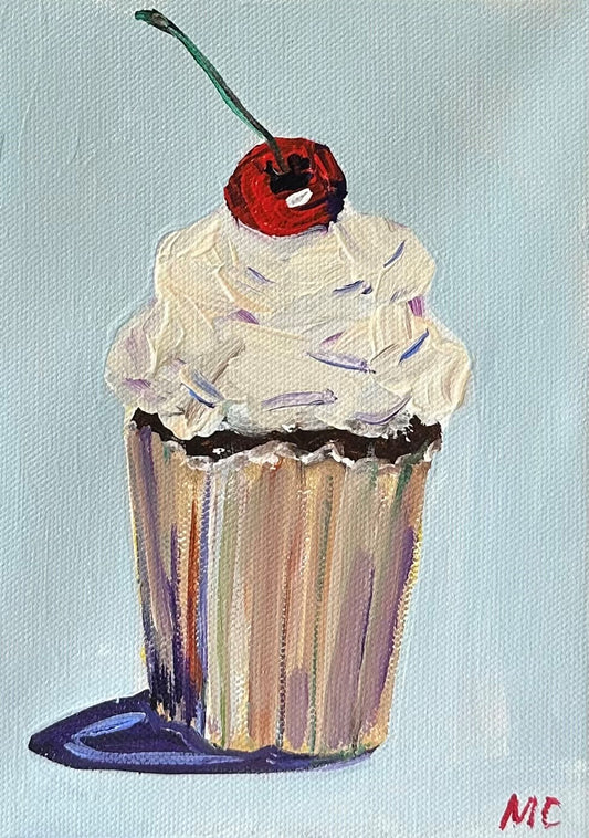 Cupcake, Blue by Mindy Carpenter