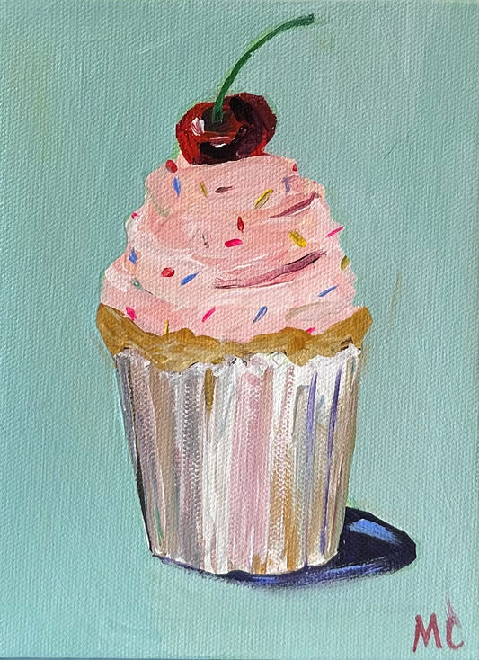 Cupcake, Pink by Mindy Carpenter