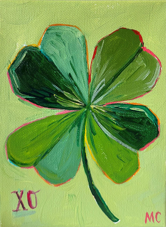 Four Leaf Clover, Green by Mindy Carpenter