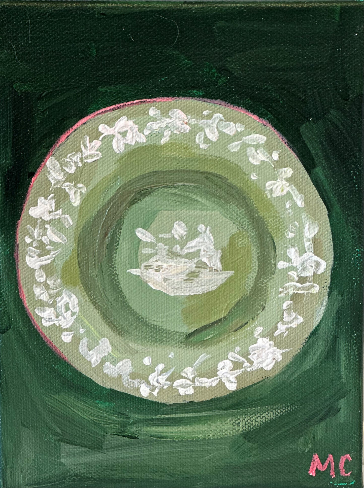 Green Plate by Mindy Carpenter