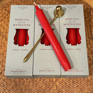 Trudon Madeleine Red Taper Candles