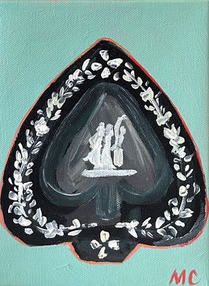 Wedgwood Black Spade by Mindy Carpenter