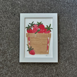 Strawberries in Basket by Denise Fiedler