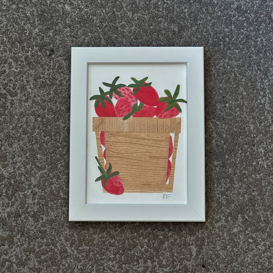 Strawberries in Basket by Denise Fiedler