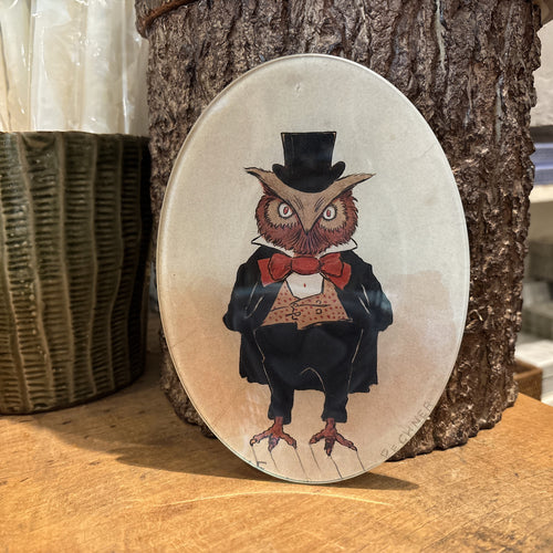Sweet Owl Oval Plate