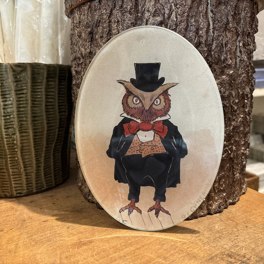 Sweet Owl Oval Plate