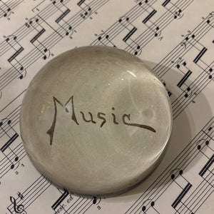 Music Dome Paperweight