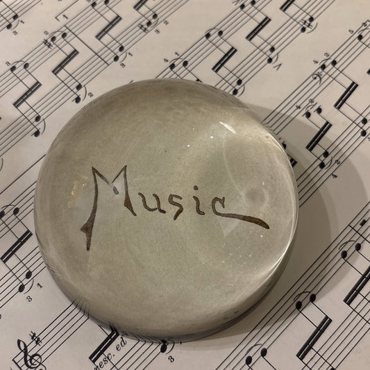 Music Dome Paperweight