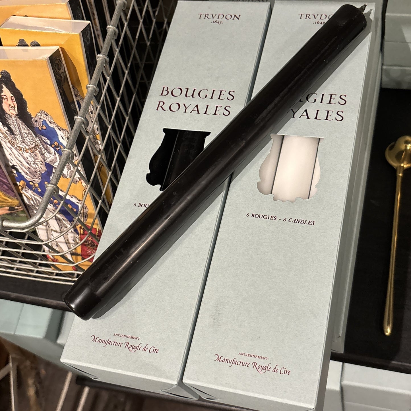 Trudon Black Royale Taper Candles