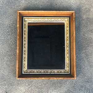 Vintage Wood Framed Mirror