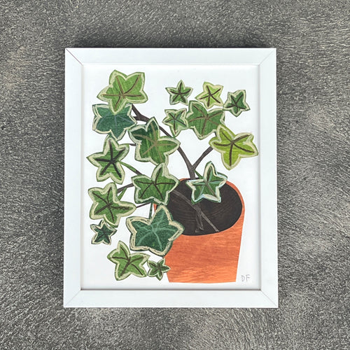Ivy in Clay Pot by Denise Fiedler