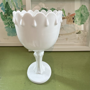 Vintage Milk Glass Vase No. 01