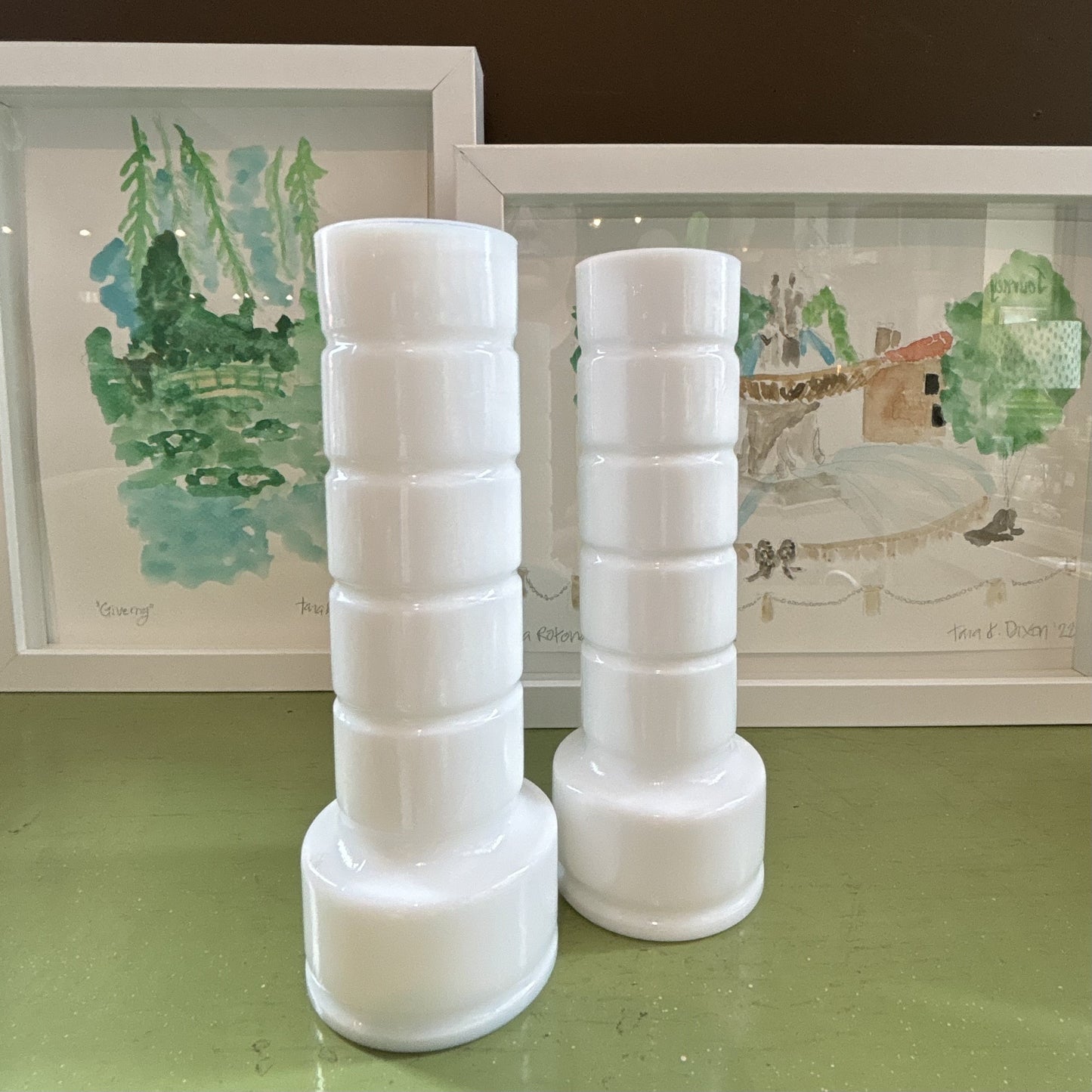 Vintage Milk Glass Vase No. 02