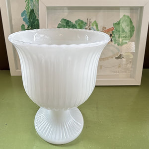 Vintage Milk Glass Vase No. 06