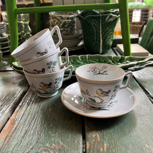 Vintage Spode Bird Cup & Saucer Set