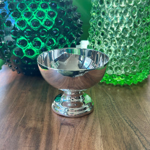 Vintage Hotel Silver Footed Sorbet Bowl, 3.5"